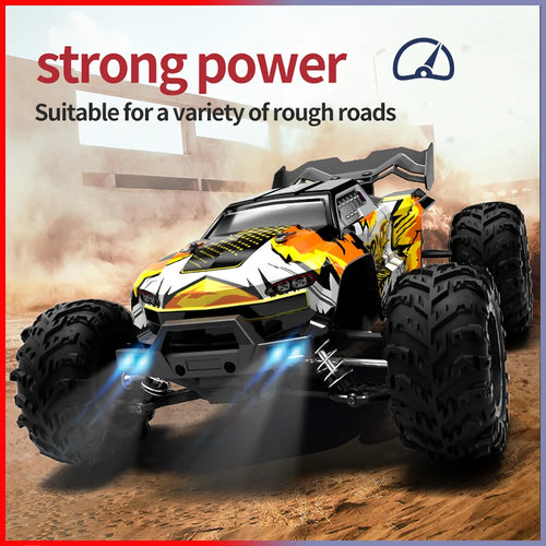 Load image into Gallery viewer, Rc Car Off Road 4x4 High Speed 75KM/H Remote Control Car With LED Headlight Brushless 4WD 1/16 Monster Truck Toys For Boys Gift
