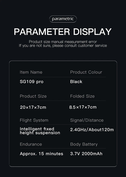 Load image into Gallery viewer, SG109 Pro Mini  Drone 8K Profesional with HD Camera 5G WiFi GPS Folding 4-Axis anti Shake Gimbal Brushless Motoror Quadcopter Ne
