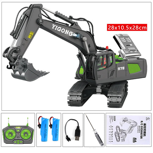 Load image into Gallery viewer, Remote Control Excavator Bulldozer Dump Truck Rc Car Toys Electric Engineering 2.4g High-Tech Vehicle Model Toys For Kids Gifts
