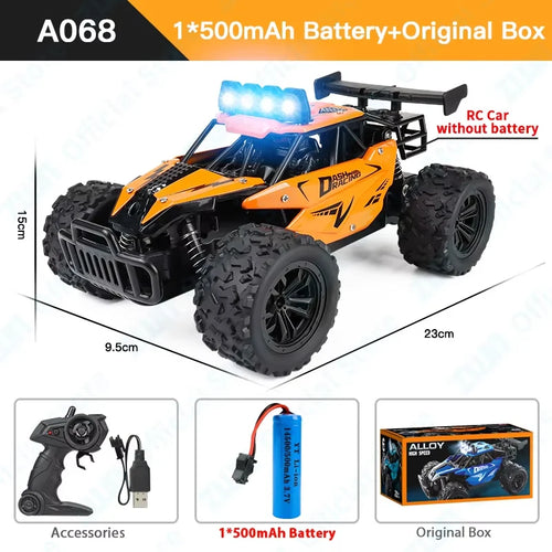Load image into Gallery viewer, ZWN 1:16 20KM/H RC Car With LED Light 2.4G High Speed Off-Road Climbing 2WD Remote Control Car Toy Gifts for Boys Girls Kids
