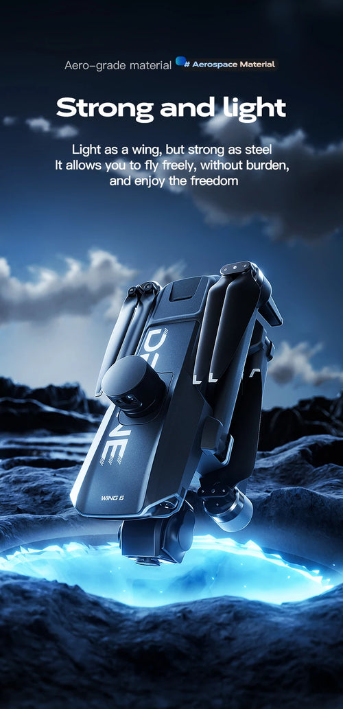 Load image into Gallery viewer, 2025 Wing 6 Professional 8K High-Definition Aerial Photography GPS Drone 3-Axis Mechanical Brushless Stabilization Gimbal 20km

