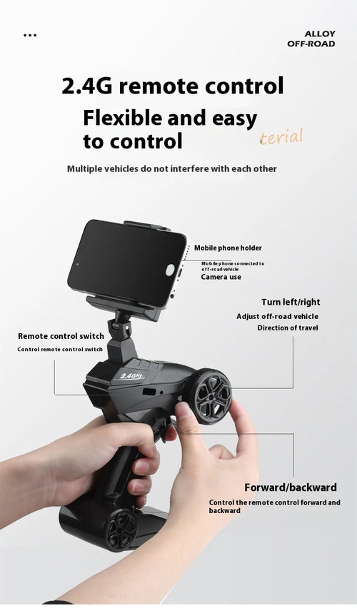 Load image into Gallery viewer, Trendy And Cool Oversized Remote Four-Wheel Drive Climbing Big Foot Car, Six Wheel Drive Racing Car, Boys&#39; Charging Toy Car
