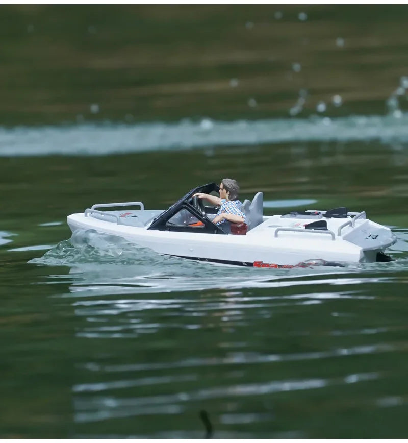 Toy Boat 1/12 Remote Control Go Kart 2.4G High-Speed Vortex Spray Brushless Water Electric Cool Boy Ship Model