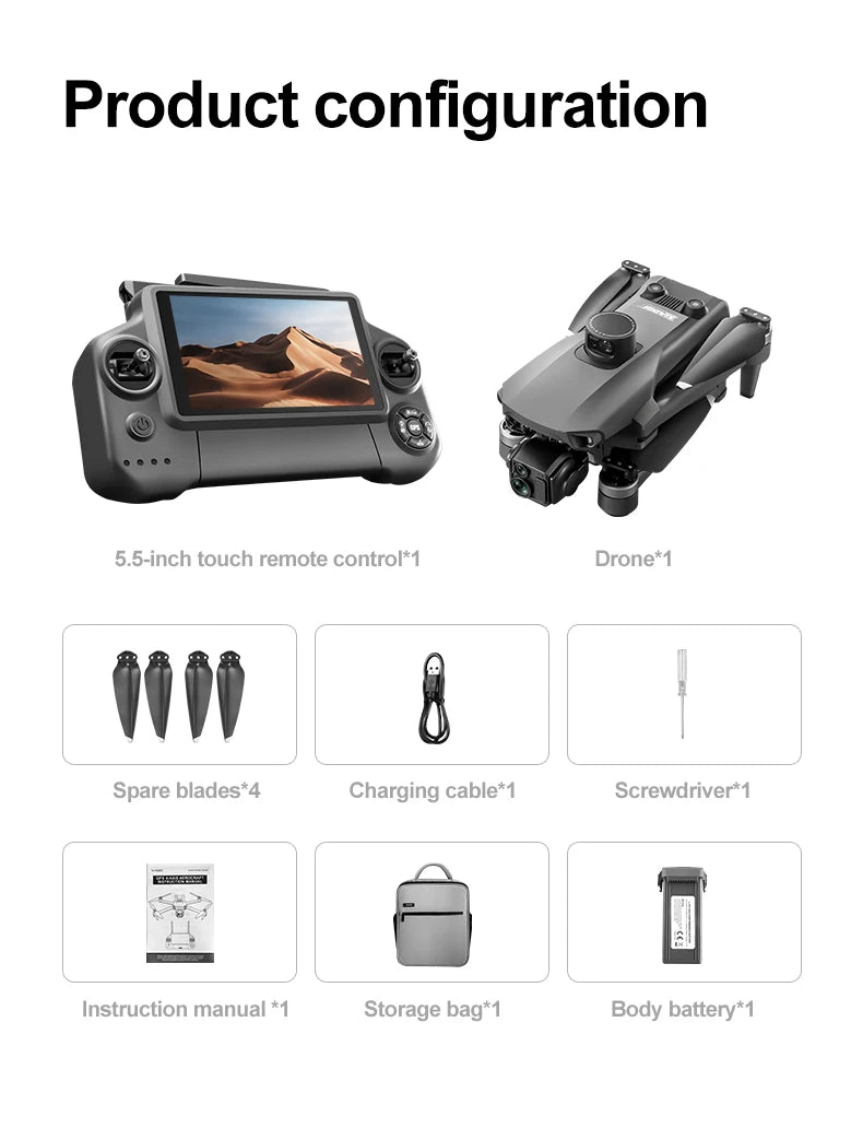 ZLL A25 PRO GPS Drone 8K Camera 3-Axis Gimbal WIFI Obstacle Avoidance Touch Screen FPV Brushless EIS Electronic RC Quadcopter ﻿