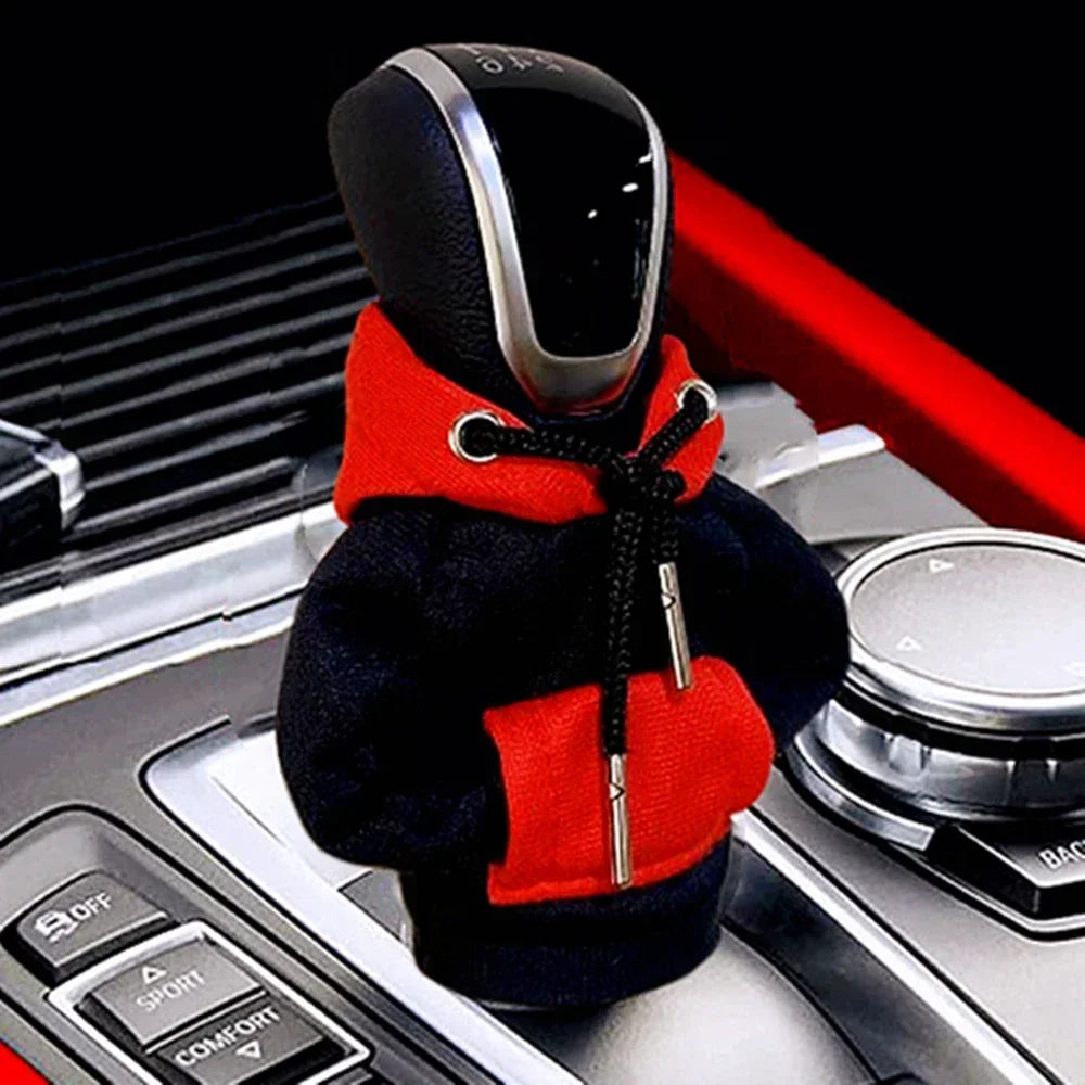Hoodie Car Gear Shift Cover Fashion Gearshift Hoodie Car Gear Shift Knob Cover Manual Handle Gear Sweatshirt Change Lever Cover