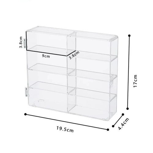 Load image into Gallery viewer, Acrylic Car 1pc Display case 1:64 For Kids holds 8 cars
