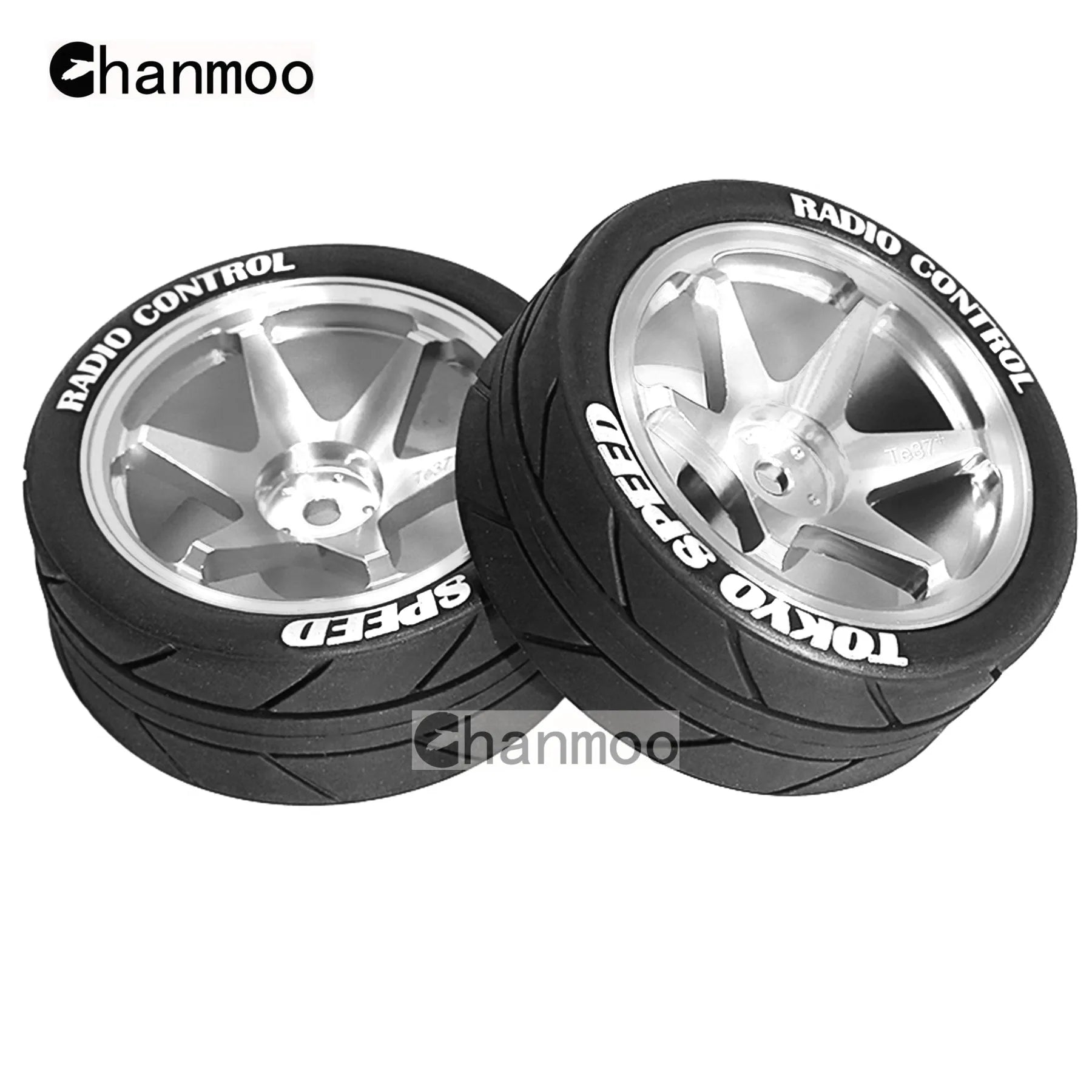 1/10 RC Racing Wheels Tires Metal Wheel Rims Hub12mm Hex for 1:10 RC On Road Car Tamiya TT01 TT02 XV01 XV02 PTG-2 HSP HPI Kyosho