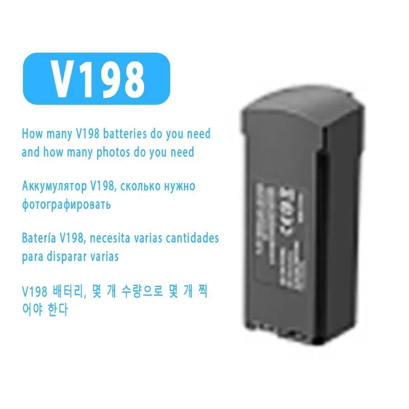 Original Drone battery for V168 V198 M6 Z908 S18 V66 s12 a14 v666 battery,rechargeable butler,propeller for drone accessories
