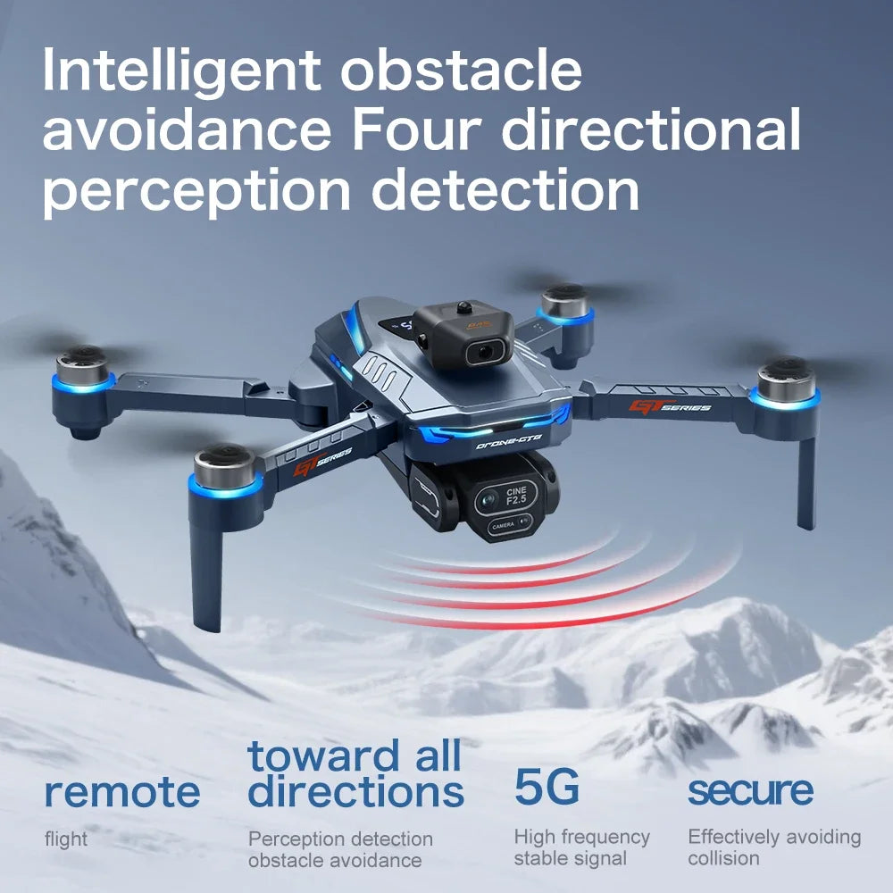 Original GT8 GPS Foldable Drone 8K Dual Camera 5G WIFI FPV Brushless Optical Flow Obstacle Avoidance RC Aerial Quadcopter
