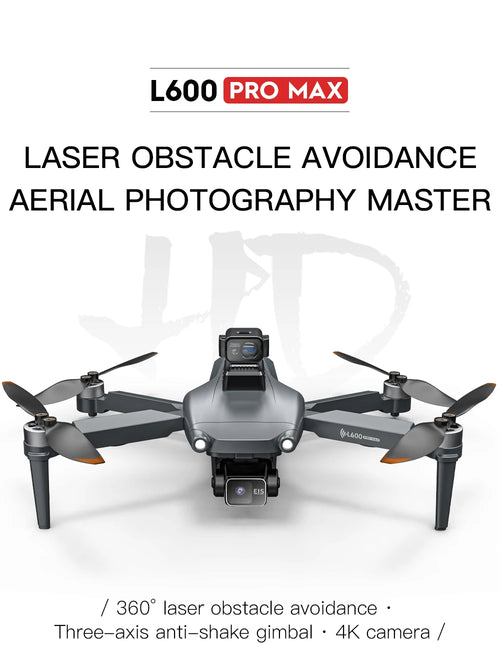 Load image into Gallery viewer, 2025 New L600 PRO MAX GPS Drone 5KM 4K Professional HD Dual Camera 3-Axis Gimbal 360 Obstacle Avoidance Brushless Quadcopter Toy
