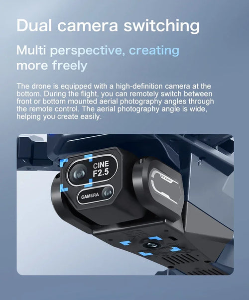 Load image into Gallery viewer, GT8 Drone 4K HD Camera Obstacle Avoidance Aerial Photography Brushless Drone with Screen Foldable RC Drone Quadcopter RTF
