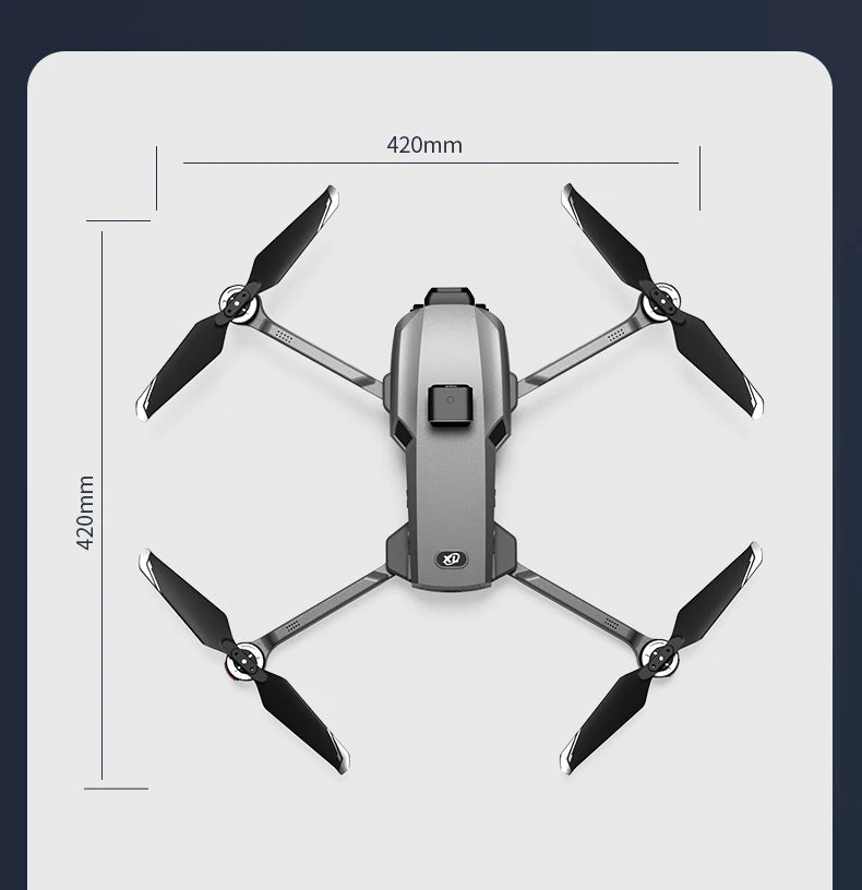 S880 Flagship Drone 8K Dual Cameras 3-Axis Gimbal 5G FPV GPS Return TouchScreen RC Obstacle Avoidance Optical Flow Hovering Dron