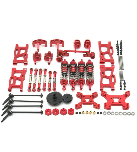 Wltoys 144001 144002 144010 124017 124019 Metal Upgrades Parts Modification Kits Swing Arm Shock Absorber Set RC Car Accessories