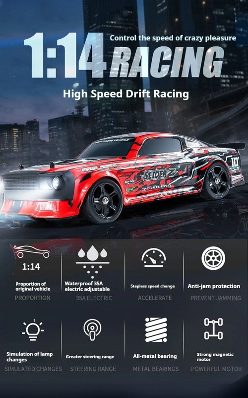 Load image into Gallery viewer, Remote Control Toy Race Car 1:14 Scale - High Speed 4x4 Off-Road RC Climbing Drift Car, Gift for Boys
