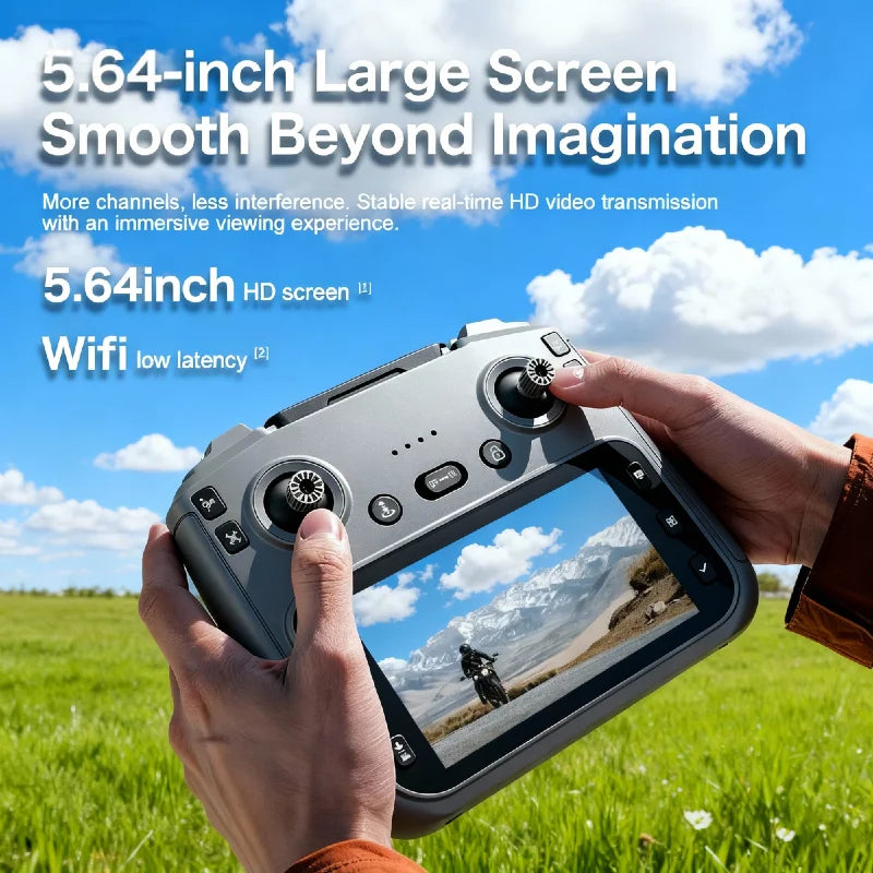 GT50 Drone 4.3-Inch Screen Remote Control 8K EIS 183g Lightweight Beginner Foldable GPS Quadcopter for Adults Travel