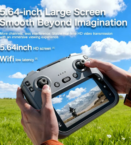 GT50 Drone 4.3-Inch Screen Remote Control 8K EIS 183g Lightweight Beginner Foldable GPS Quadcopter for Adults Travel