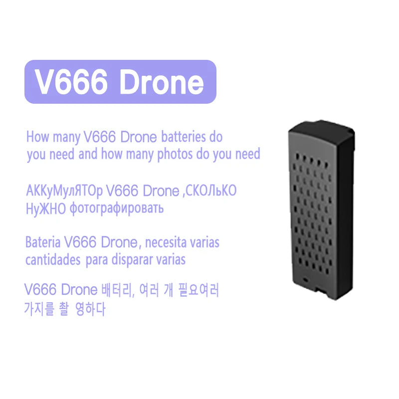 Original Drone battery for V168 V198 M6 Z908 S18 V66 s12 a14 v666 battery,rechargeable butler,propeller for drone accessories