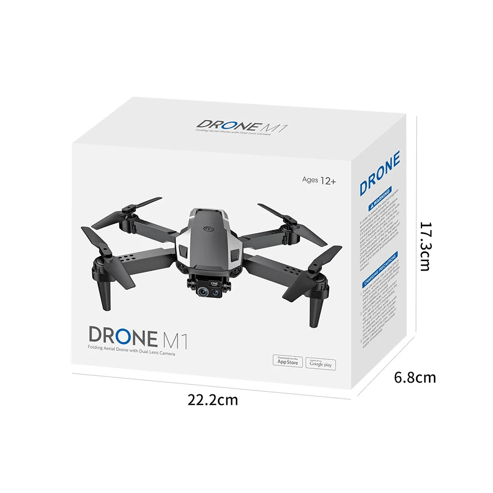 New M1 Drone Beginner Friendly  With 4K High-Definition Camera Optical Flow Technology One Click Return to Home Mode For
