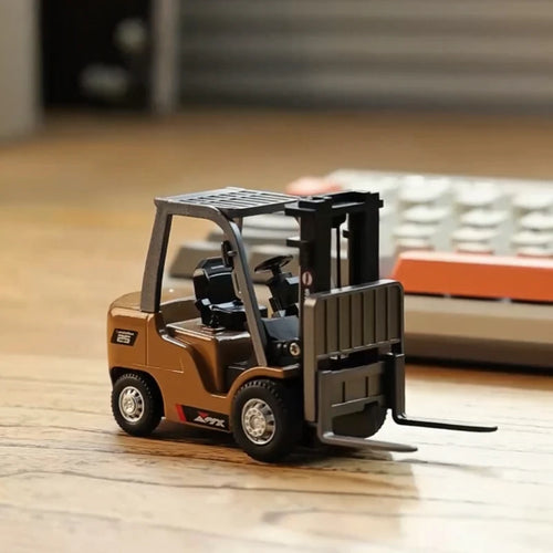 Load image into Gallery viewer, 1/64 Remote-controlled alloy forklift Engineering vehicle Tabletop toys Model Collection Gift For Boys
