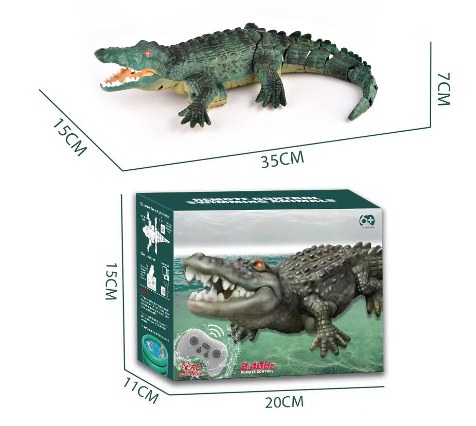 Rc Crocodile Remote Control Boat Electric Simulation Radio control  Machine toys  Children's Water pool Outdoor Toys for Boys