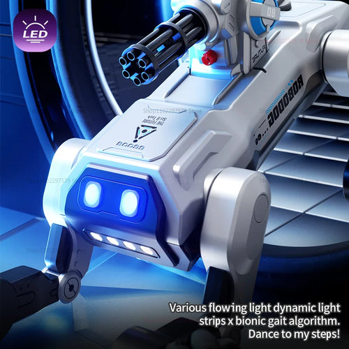 Load image into Gallery viewer, 2025 New 2.4G Remote Control Robot Dog with Singing Dancing Follow Mode 360° Rotating launching Cannon Puppy Toys Gifts For Kid
