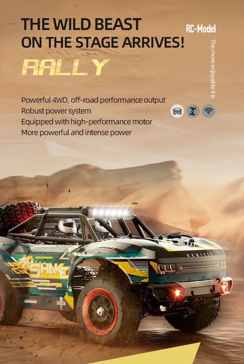 Jjrc C8820 Carbon Brush Full Scale Remote Control Car 4wd Short Truck Off-Road Professional Racing High-Speed Car Adult Rc Toys