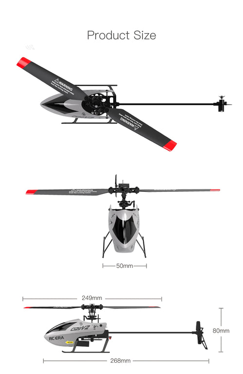 Load image into Gallery viewer, RC ERA C129V2 RTF RC Helicopter 2.4GHz 6-axis Gyroscope One Click 3D Flip Remote Control Aircraft Hobby Toys
