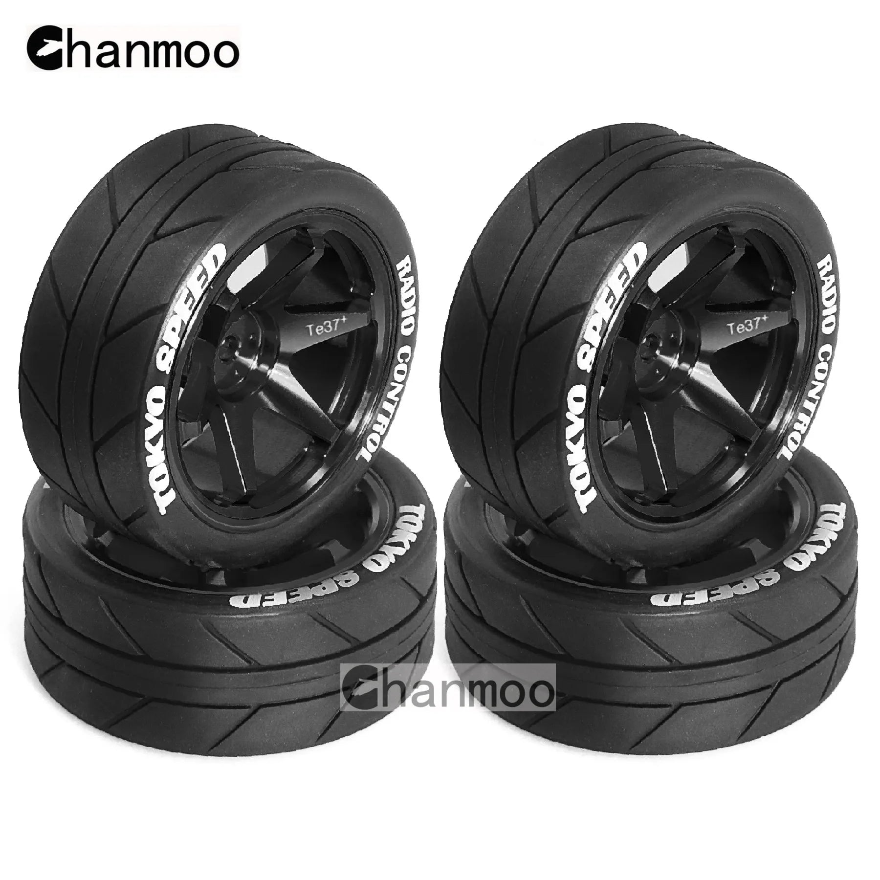 1/10 RC Racing Wheels Tires Metal Wheel Rims Hub12mm Hex for 1:10 RC On Road Car Tamiya TT01 TT02 XV01 XV02 PTG-2 HSP HPI Kyosho