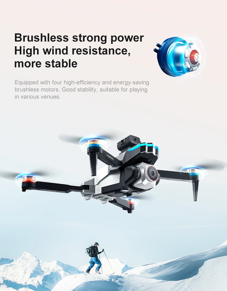 K16 Uav Aerial Photography 8K High-Definition Camera Screen Controlled Version Foldable Four-Axis Remote Control Aircraft Toys