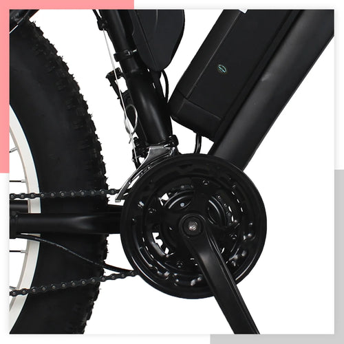 Load image into Gallery viewer, FEVIVOS E1 Mountain bike 26&quot;Dual shock absorbing 1000W 48V Variable speed Snow tire E bike
