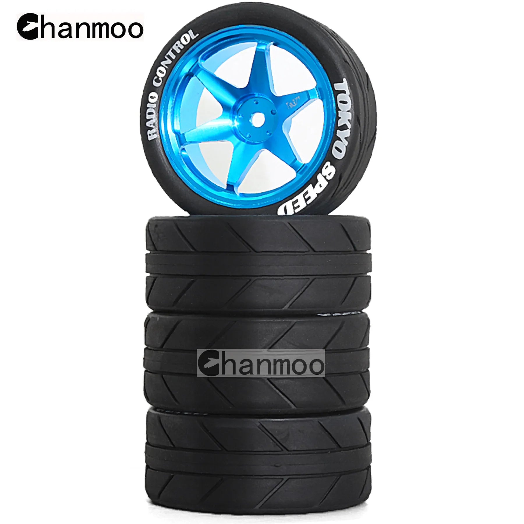 1/10 RC Racing Wheels Tires Metal Wheel Rims Hub12mm Hex for 1:10 RC On Road Car Tamiya TT01 TT02 XV01 XV02 PTG-2 HSP HPI Kyosho