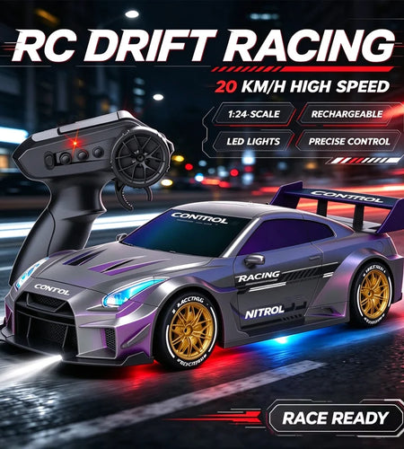 2026 New Q228 1:24 Drift Rc Car Four-wheel Remote-Controlled Racing Car Full Proportions Desk Competition Toy Boys Ideal Gifts
