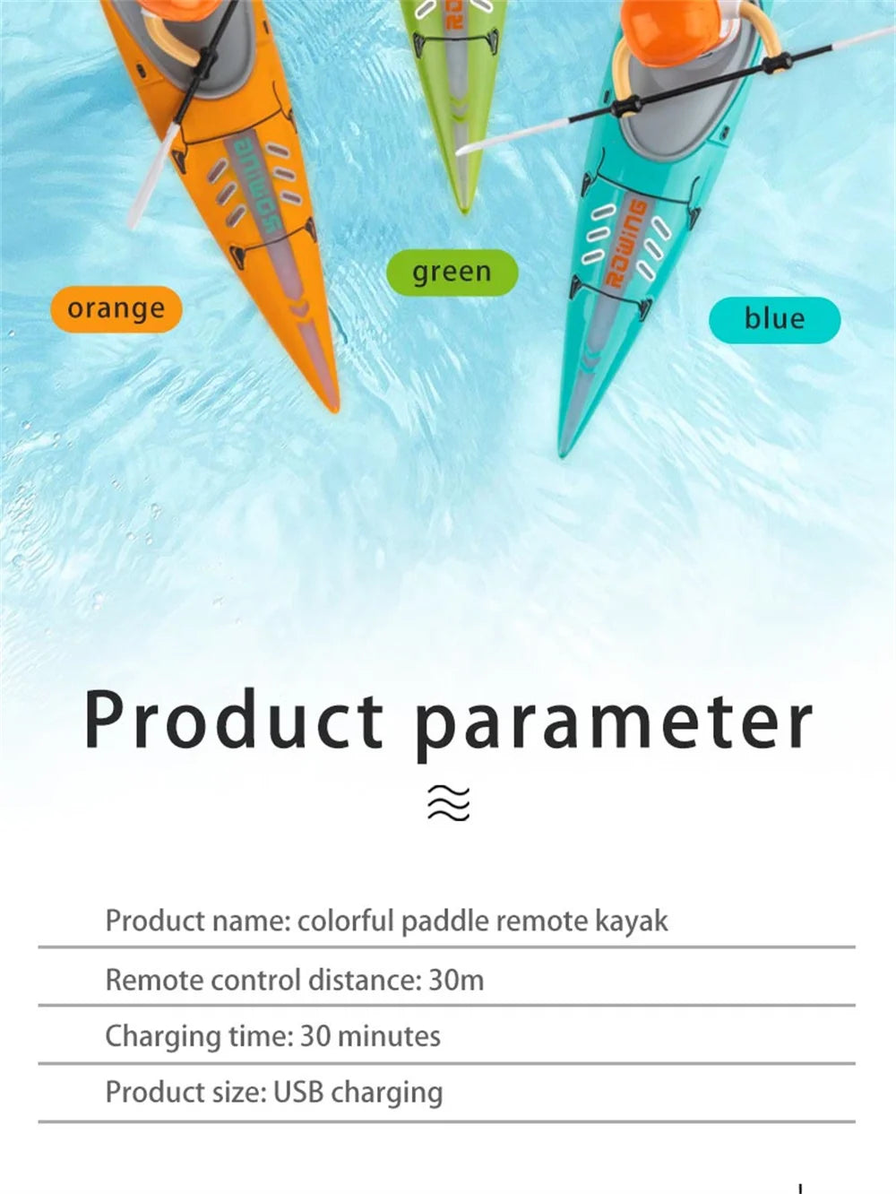 HC-810 RC Boat RTR 2.4G 15km/h Brushed Motor Paddle Remote Control Rowing LED Lights 360 Driving Dual Modes Waterproof Ship