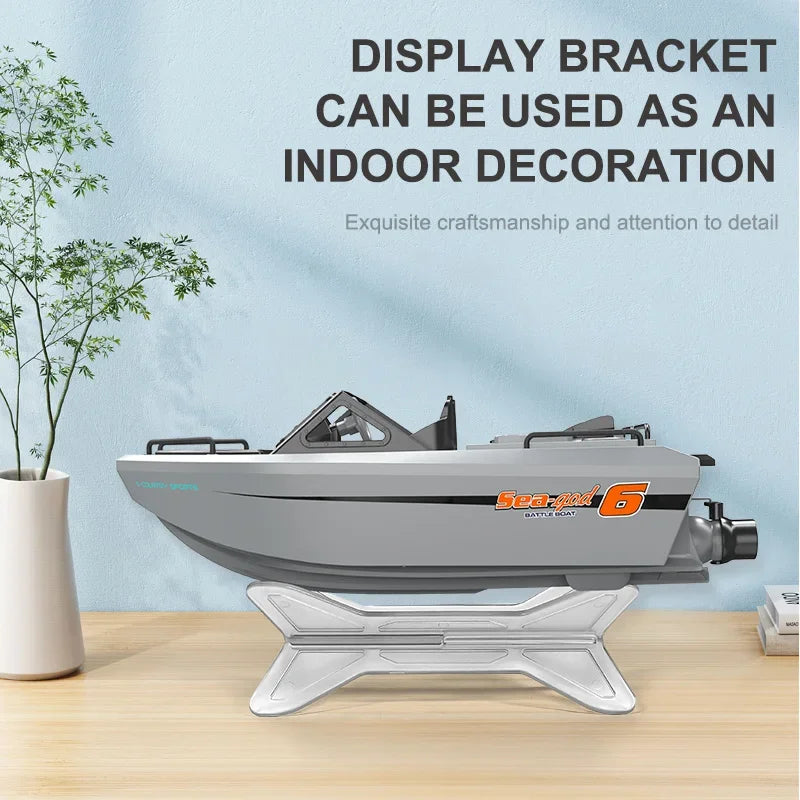 Toy Boat 1/12 Remote Control Go Kart 2.4G High-Speed Vortex Spray Brushless Water Electric Cool Boy Ship Model