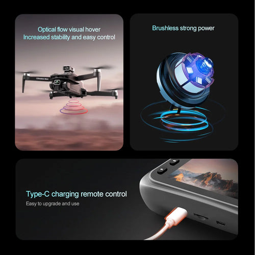 Load image into Gallery viewer, 2025 New V168 Max Drone 8K Professional 5G GPS HD Dual Camera Photography 5KM Brushless Foldable Large Screen RC Quadcopter Toys
