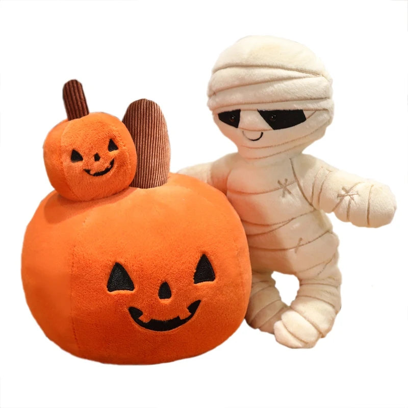 10-40cm Lovely Halloween Series Plush Toy Pumpkins Mummy Dolls Stuffed Soft Pillow for Halloween