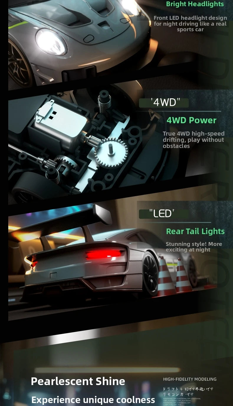 2025 New, Limited Edition Rc Drift GT3 RS 911 mi SU7 1:20 Drift Racing Car, Racing Kids Gift with High Speed Remote Control