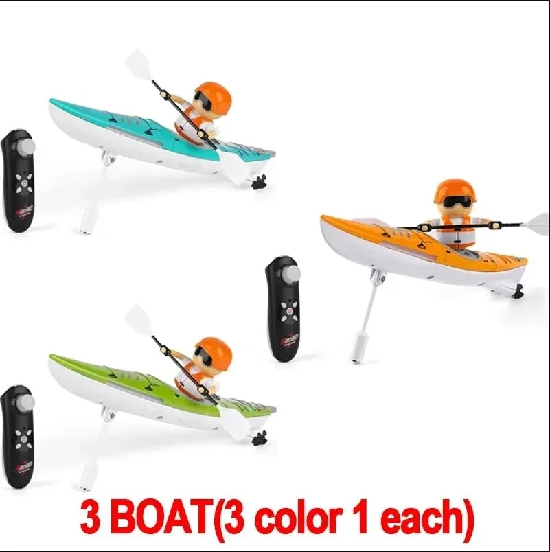 HC-810 RC Boat RTR 2.4G 15km/h Brushed Motor Paddle Remote Control Rowing LED Lights 360 Driving Dual Modes Waterproof Ship