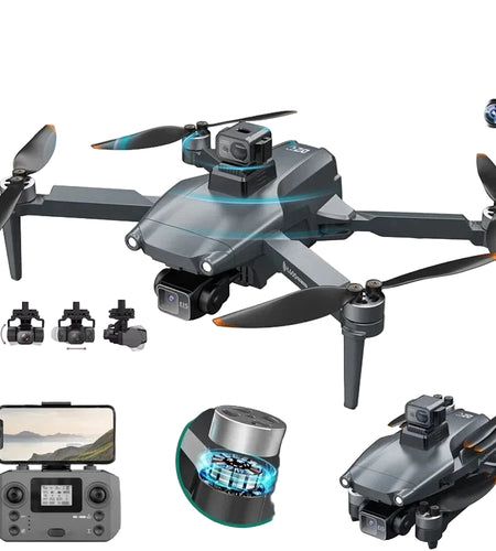 2025 New L600 PRO MAX GPS Drone 5KM 4K Professional HD Dual Camera 3-Axis Gimbal 360 Obstacle Avoidance Brushless Quadcopter Toy