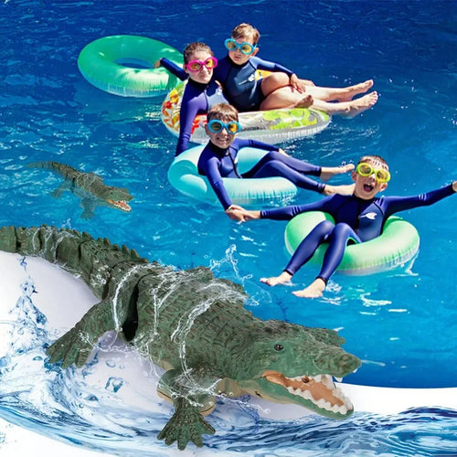 Load image into Gallery viewer, Rc Crocodile Remote Control Boat Electric Simulation Radio control  Machine toys  Children&#39;s Water pool Outdoor Toys for Boys
