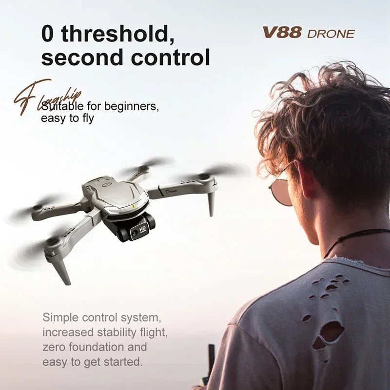 GISAEV V88 Drone 8K 5G GPS Professional HD Aerial Photography Remote Control Aircraft HD Dual Camera Quadcopter Toy UAV