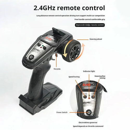 Load image into Gallery viewer, 1:16 4WD RC Car 60KM/H Or 36KM/H With LED 2.4G Remote Control Cars High Speed Drift Monster 4x4 Truck For Kids VS Wltoys 144001
