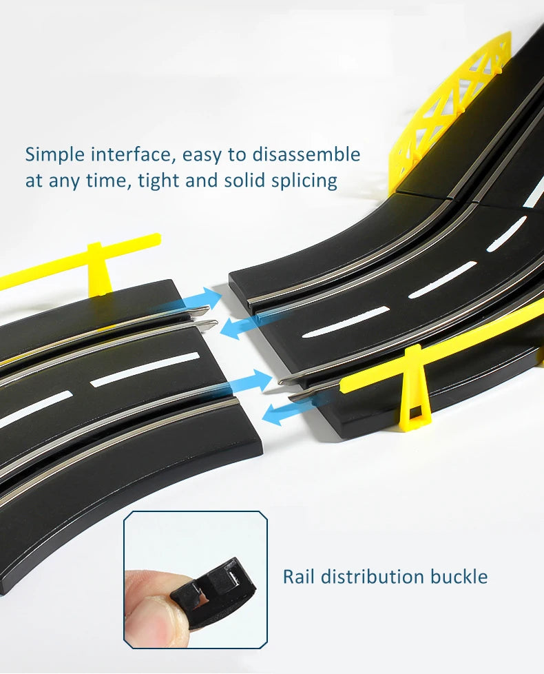 Slot car track Electric rail car 1:43 double remote control racing track toy automatic racing electric track children Christmas gift