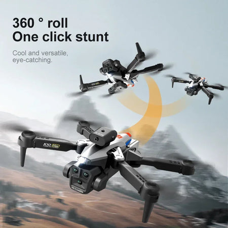 New K10Max Mini Drone 4K Professinal Three Camera Wide Angle Optical Flow Localization Four-way Obstacle Avoidance RC Quadcopter