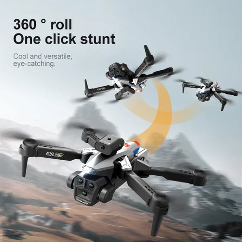 Load image into Gallery viewer, New K10Max Mini Drone 4K Professinal Three Camera Wide Angle Optical Flow Localization Four-way Obstacle Avoidance RC Quadcopter

