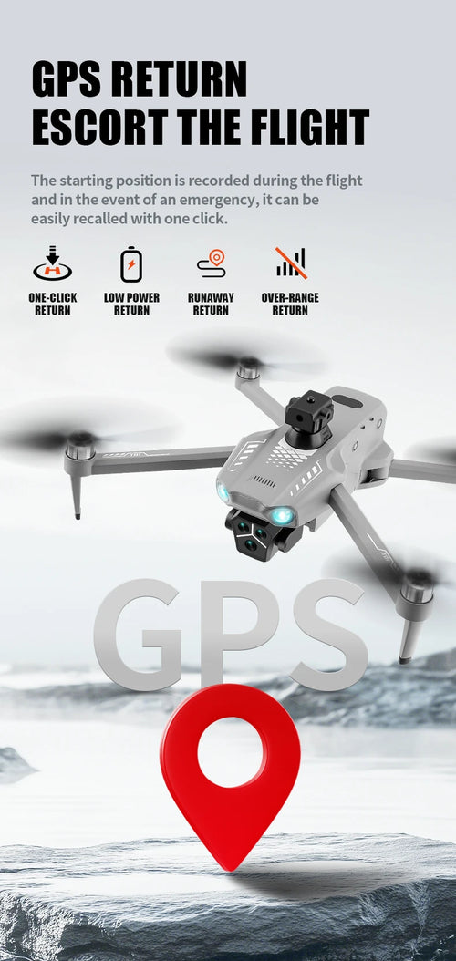 Load image into Gallery viewer, T01 Mini Drone with 4K HD Camera 4.5&#39; Touch Screen GPS Obstacle Avoidance Brushless Motor - Folding Quadcopter for Photography
