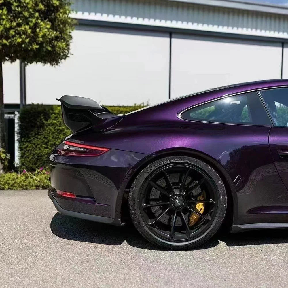 Midnight Purple Car Wrap Companies Glossy Metallic Vinyl Car Body Film