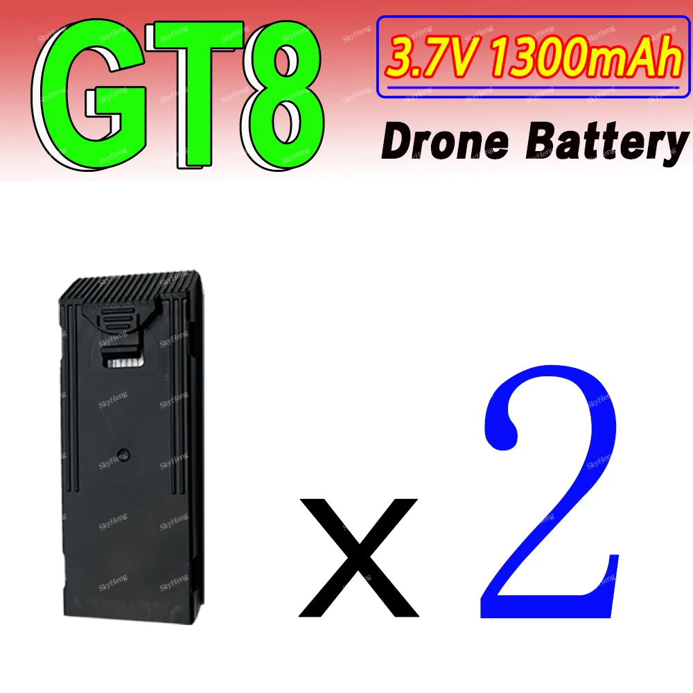 Original GT8 Battery 3.7V 1300MAh Battery For GT8 Screen Drone 4K Professional RC Quadcopter Replacement GT8 Accessory Parts
