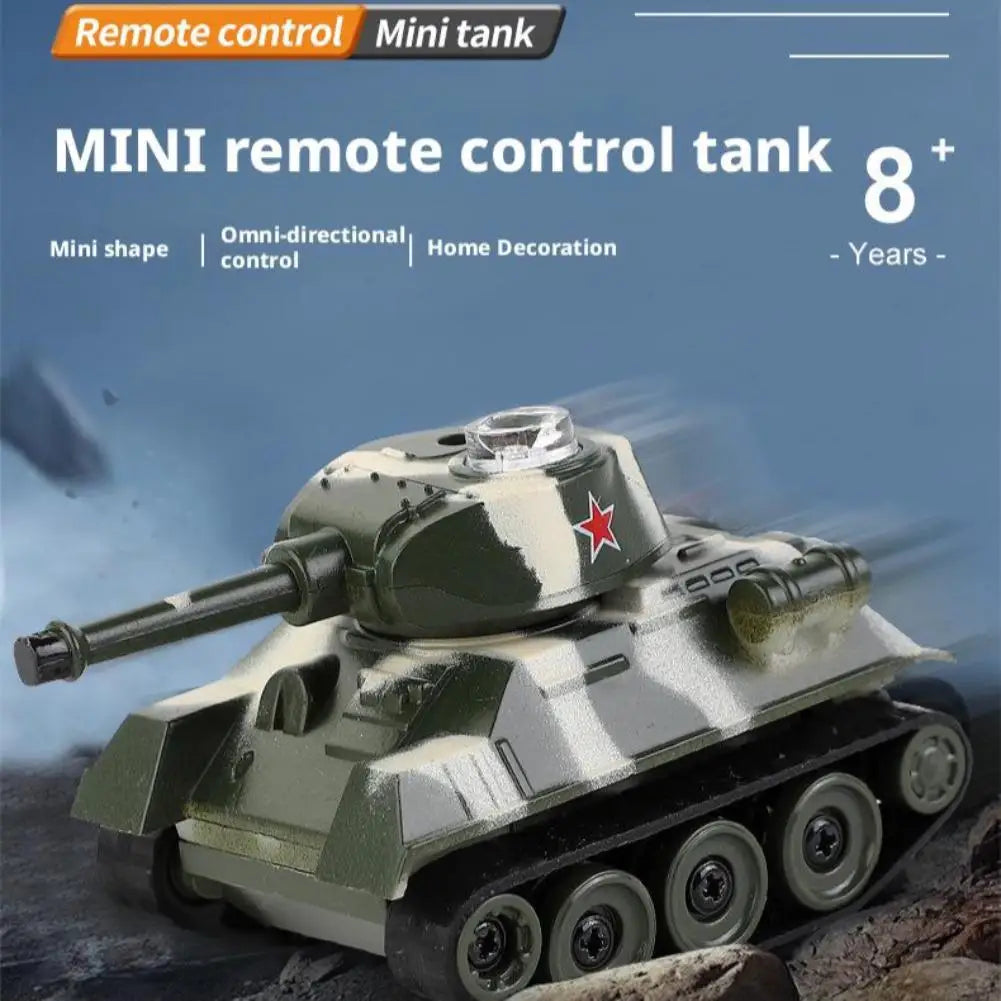 Tank,2025 new Mini Remote Control Tank Charging Model Simulation Wireless Control Children's Remote Control Car Military Toy Boy Gift