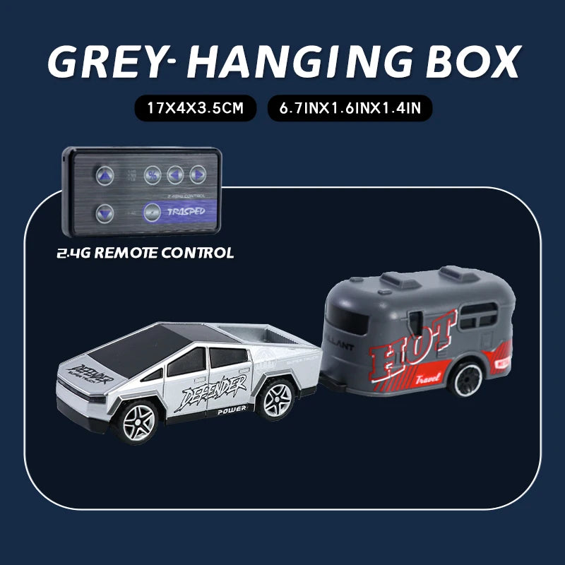 RC, New 1:64 Rc Car Mini 2.4Ghz City Road Handle High Speed Alloy All Terrain Remote Control Car Dual Control Children's Toys Gifts